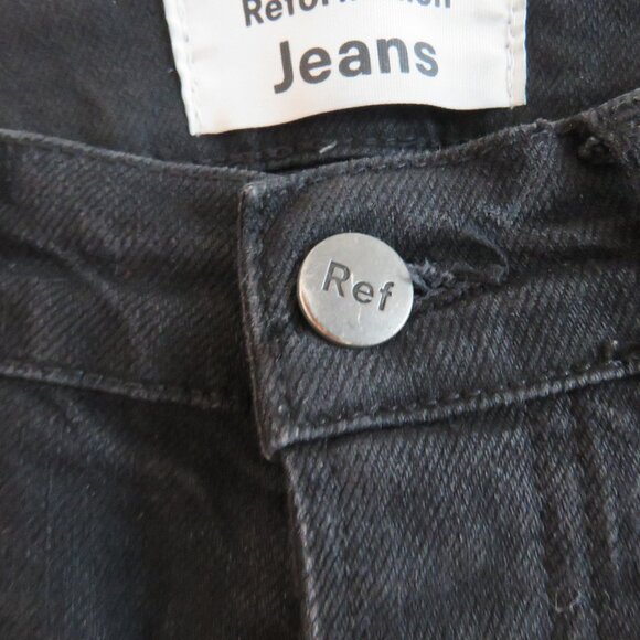 REFORMATION Serena High Skinny Crop Jeans in Black - Size US 24 - Picture 6 of 15